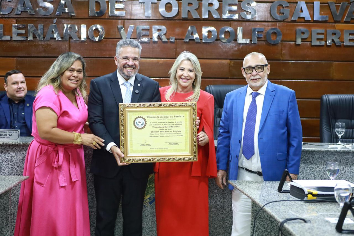 Deputado William Brigido É Cidadão Paulistense: Uma Homenagem Que Reflete um Mandato de Luta e Dedicação