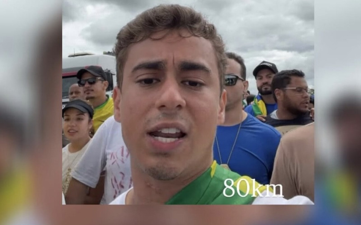 Nikolas cita Daniel Silveira e critica STF durante caminhada