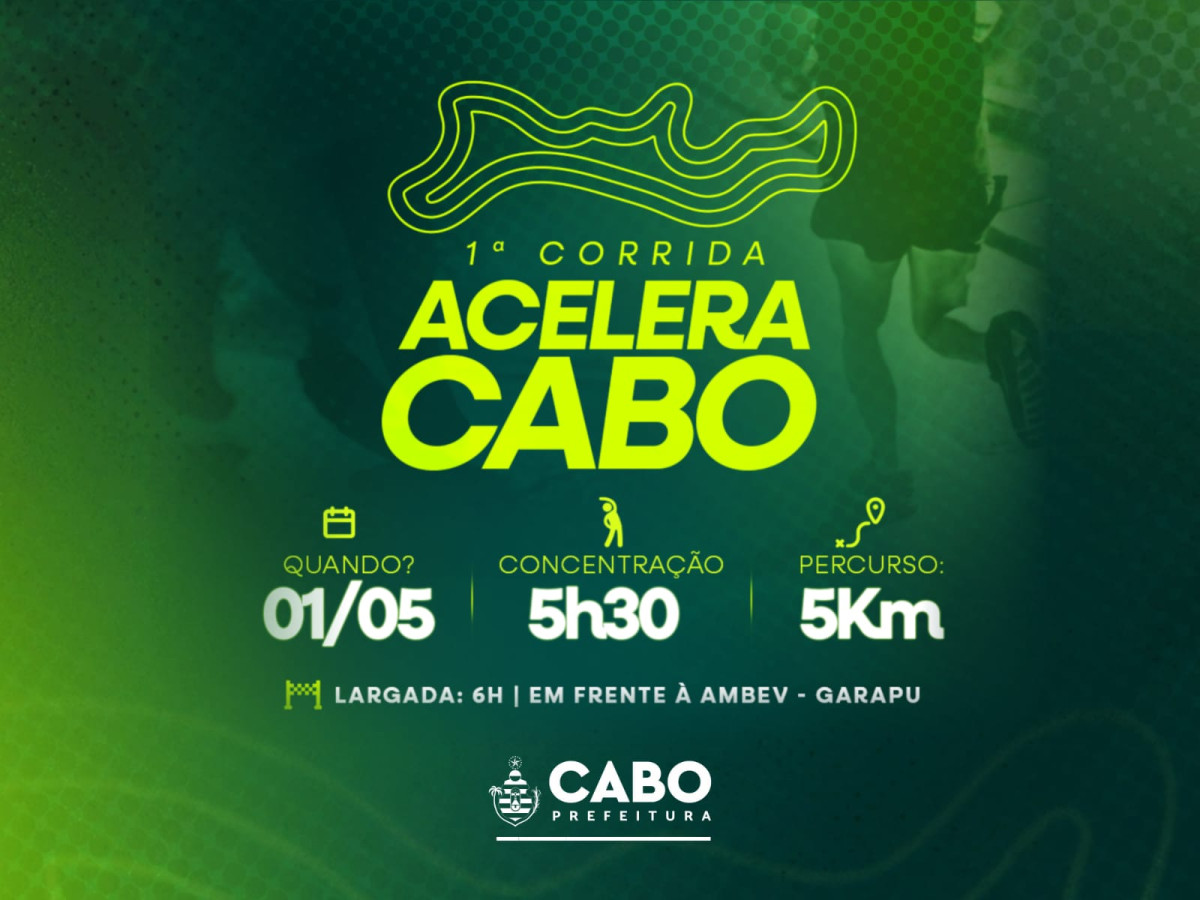 1° Corrida Acelera Cabo marca entrega da obra de requalificação da via que liga Garapu a BR-101 