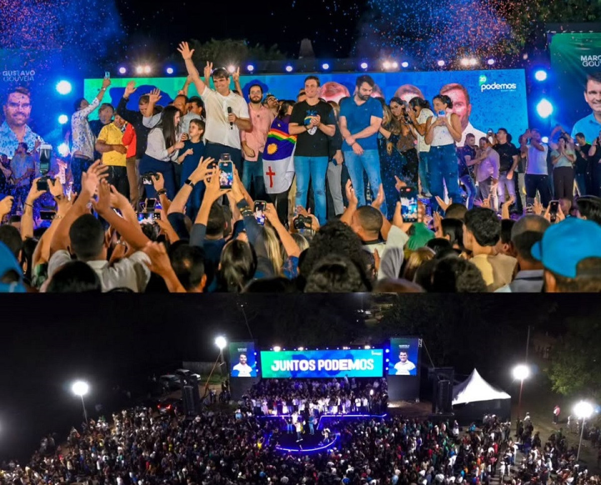 Multidão marca lançamento das pré-candidaturas de Marcelo e Gustavo Gouveia em Paudalho
