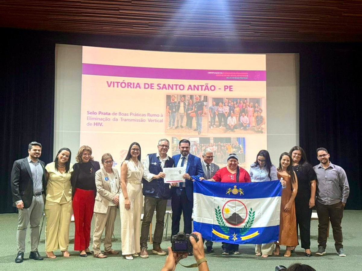 Ministério da Saúde concede Selo Prata a Vitória de Santo Antão pela eliminação da transmissão vertical de HIV e boas práticas no cuidado materno-infantil