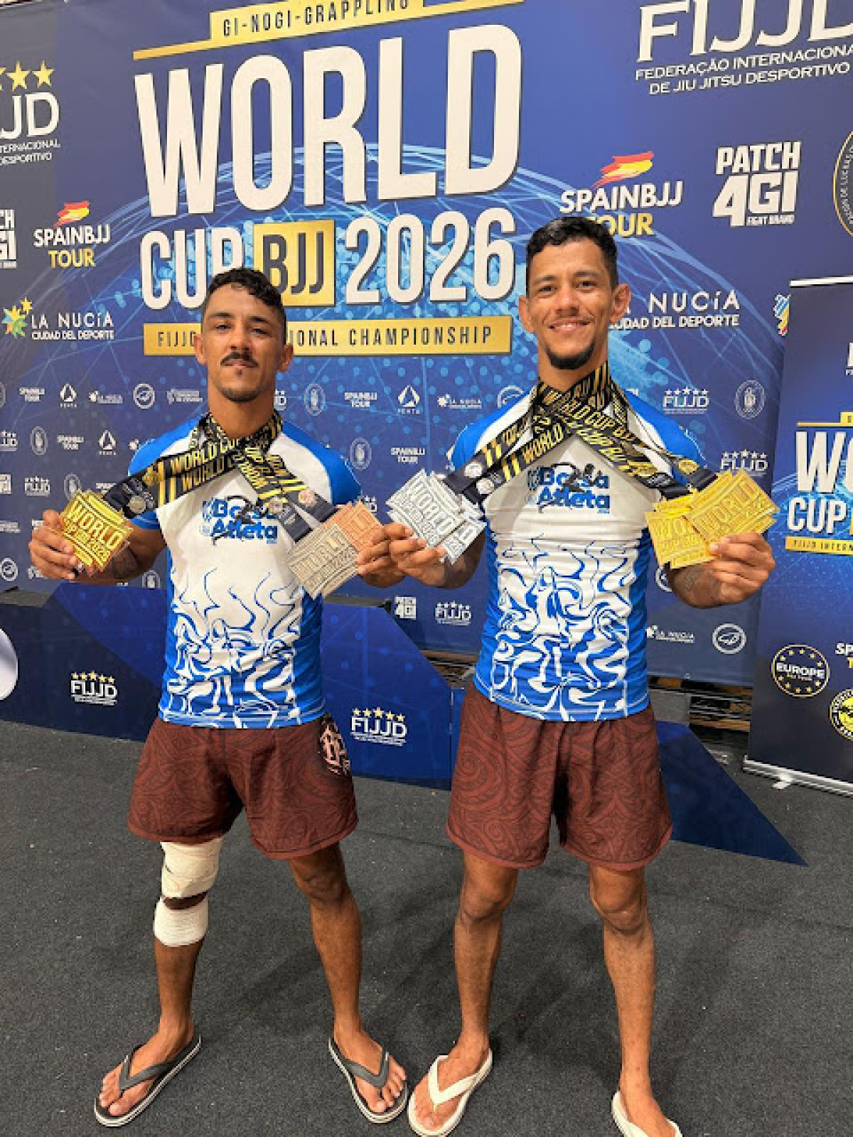 Irmãos Kamikaze, de Santa Cruz do Capibaribe, conquistam sete medalhas no Mundial de Jiu-Jitsu na Espanha