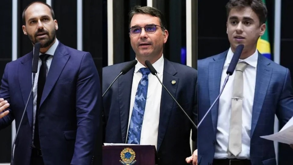 Flávio Bolsonaro diz que tenta "segurar onda" de Eduardo após briga com Nikolas