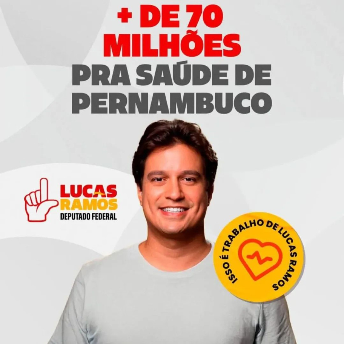 Lucas Ramos destinou mais de R$ 70 milhões para saúde de Pernambuco