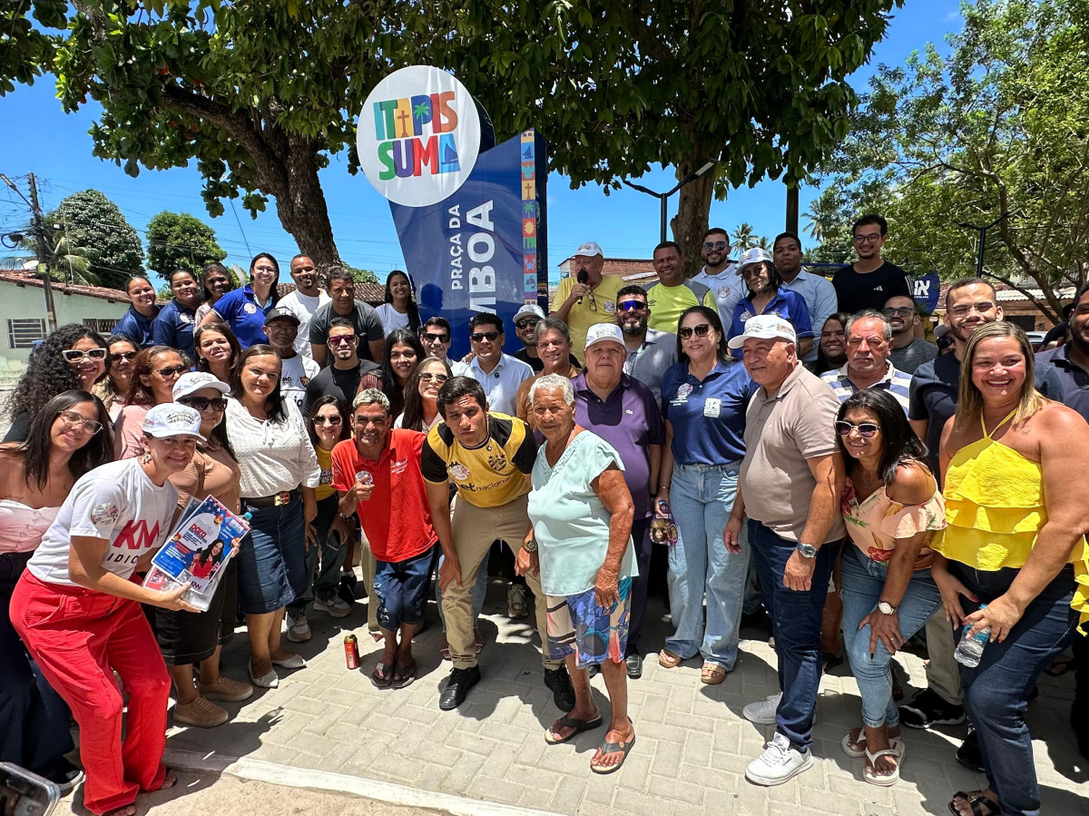 Júnior de Irmã Têca entrega terceira praça revitalizada e reforça ritmo de obras em Itapissuma