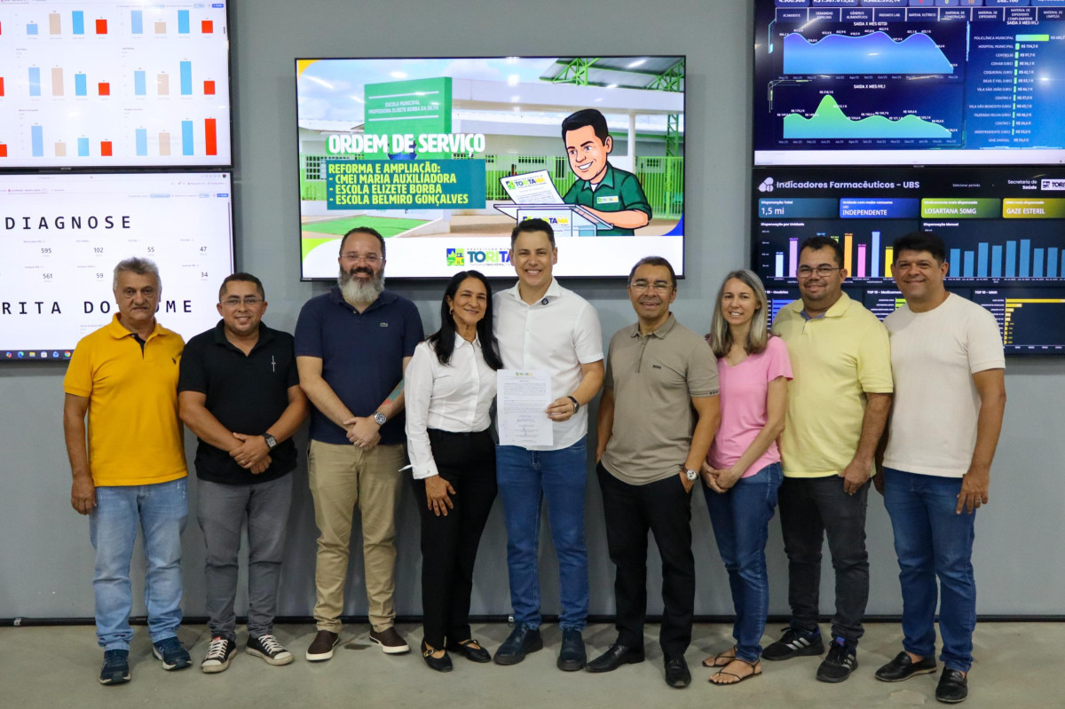 Prefeito Sérgio Colin assina ordem de serviço de 1.5 milhão, para reformas e ampliações de escolas e creche de Toritama